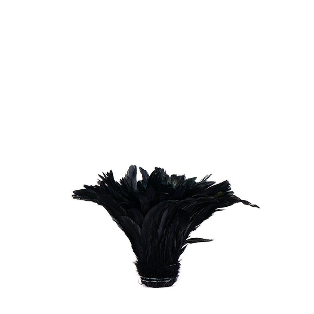 Rooster Coque Tails-Dyed - Black - Feathers