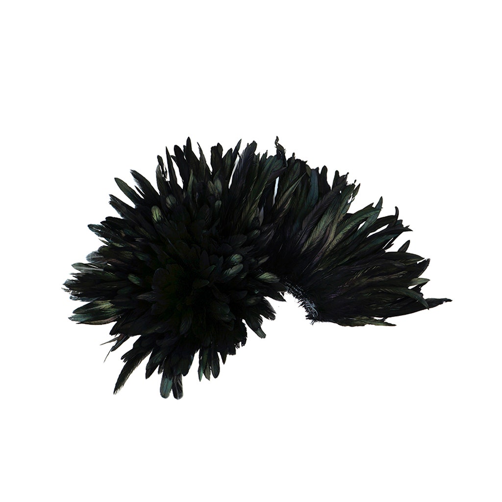 Rooster Coque Tails-Dyed - Black - Feathers