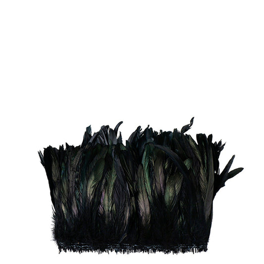 Rooster Coque Tails-Dyed - Black - Feathers