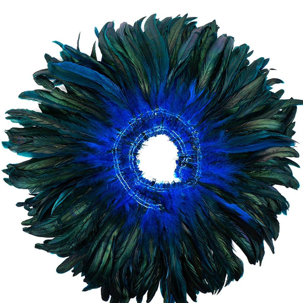 Rooster Coque Tails-Dyed - Dark Turquoise - Feathers