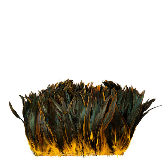 Rooster Coque Tails-Dyed - Gold - Feathers