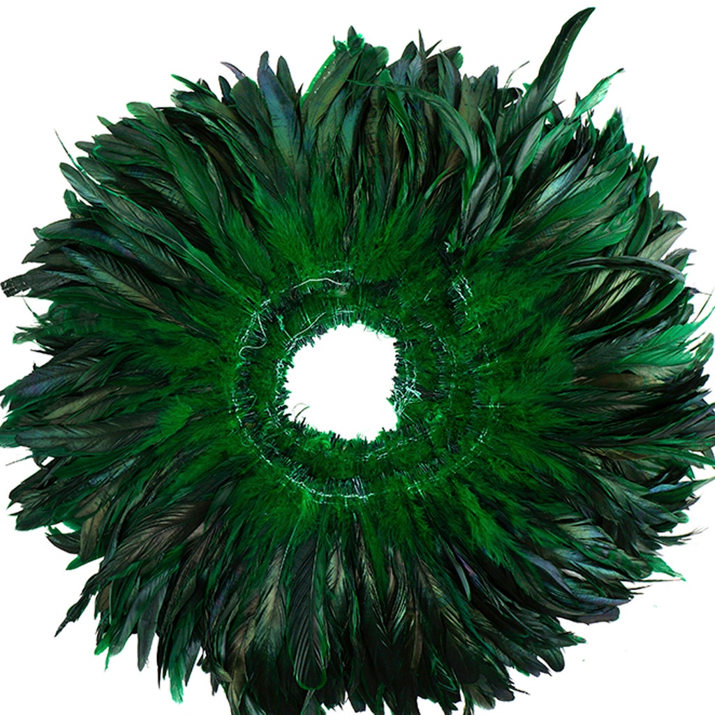 Rooster Coque Tails-Dyed - Kelly - Feathers