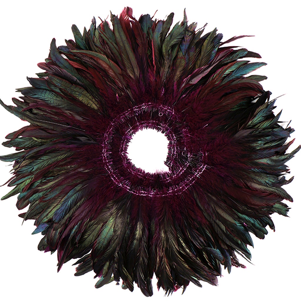 Rooster Coque Tails-Dyed - Purple - Feathers