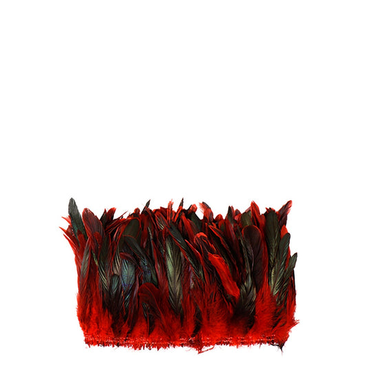 Rooster Coque Tails-Dyed - Red - Feathers