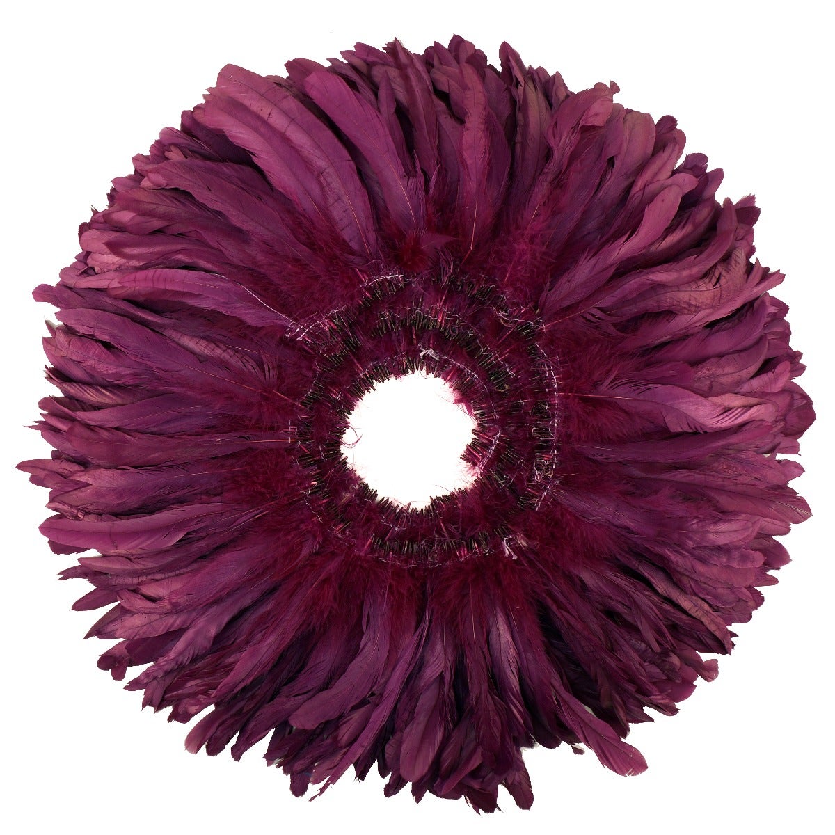 ROOSTER COQUE TAILS FEATHERS BLEACH DYED 7-10” - 1/2 Yard (18’’) Purple - Feathers