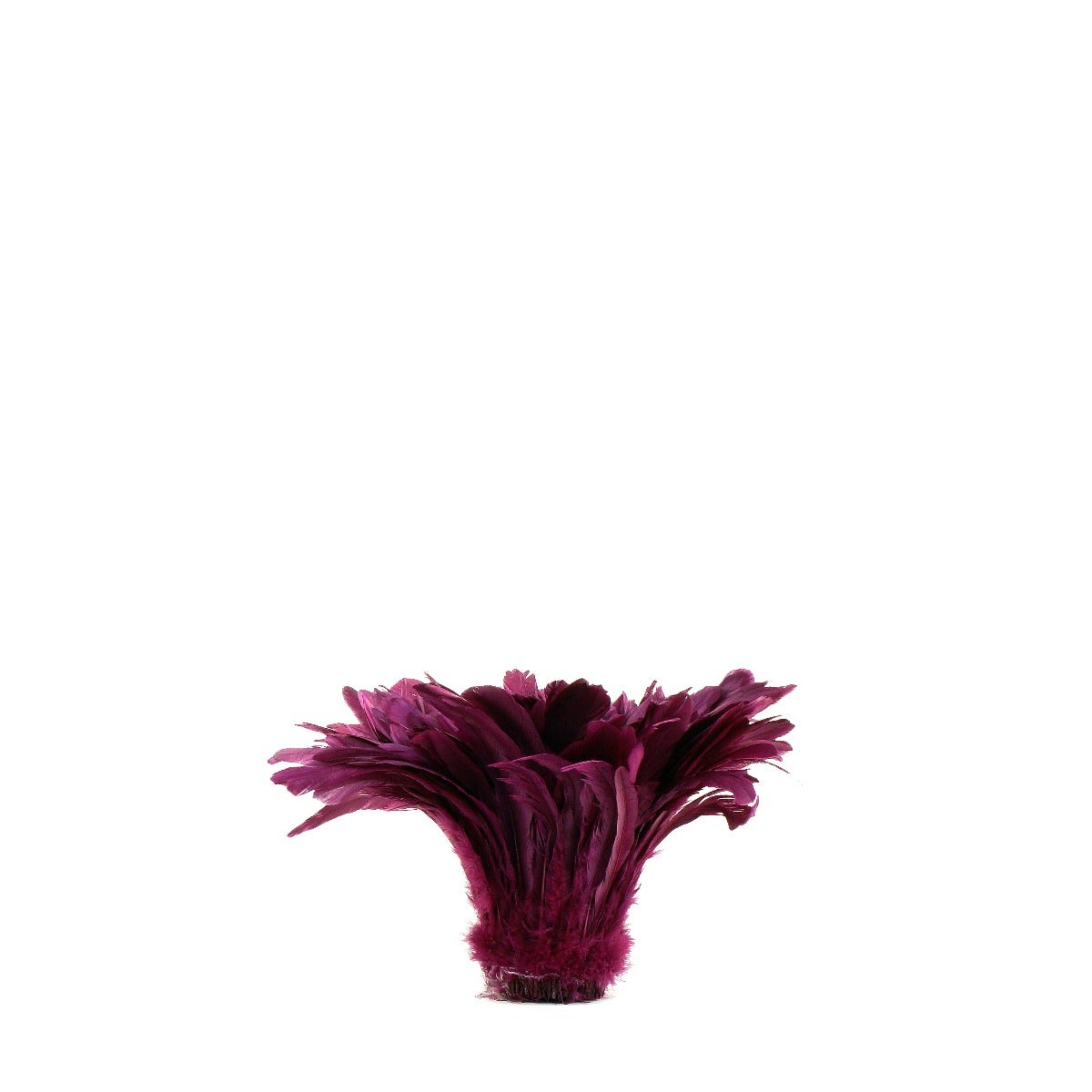 ROOSTER COQUE TAILS FEATHERS BLEACH DYED 7-10” - 1/2 Yard (18’’) Purple - Feathers