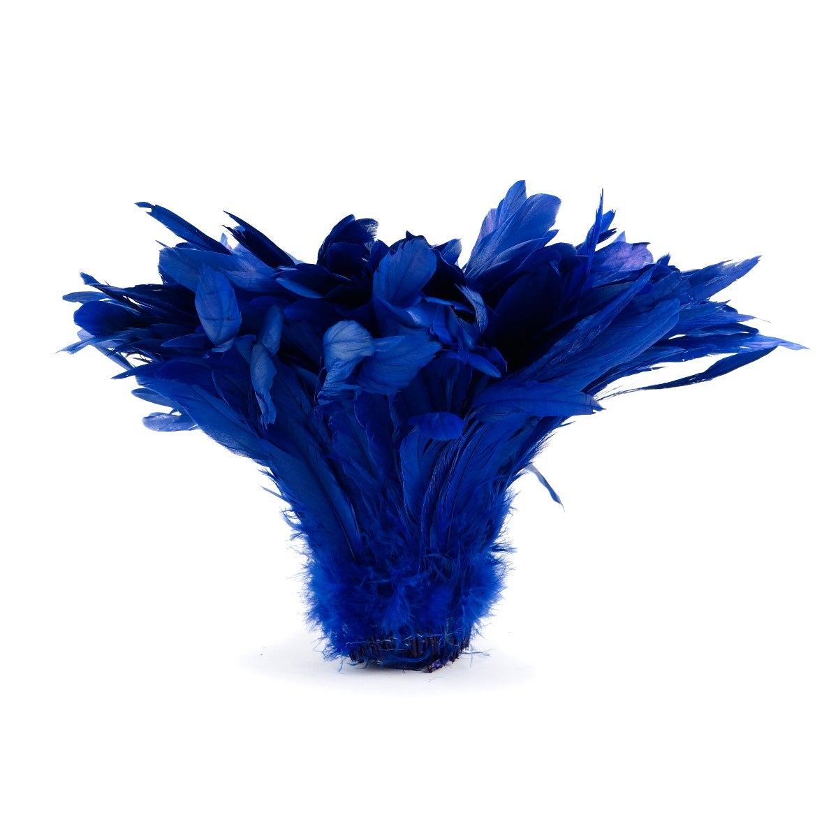 ROOSTER COQUE TAILS FEATHERS BLEACH DYED 7-10” - 1/2 Yard (18’’) Royal - Feathers