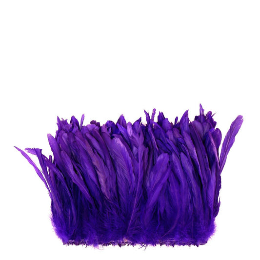 ROOSTER COQUE TAILS FEATHERS BLEACH DYED 7-10” - 1/2 Yard (18’’) Regal - Feathers