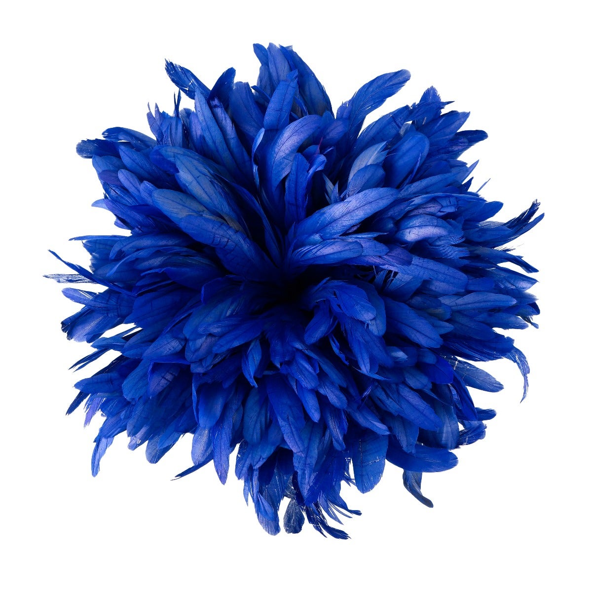 ROOSTER COQUE TAILS FEATHERS BLEACH DYED 7-10” - 1/2 Yard (18’’) Royal - Feathers