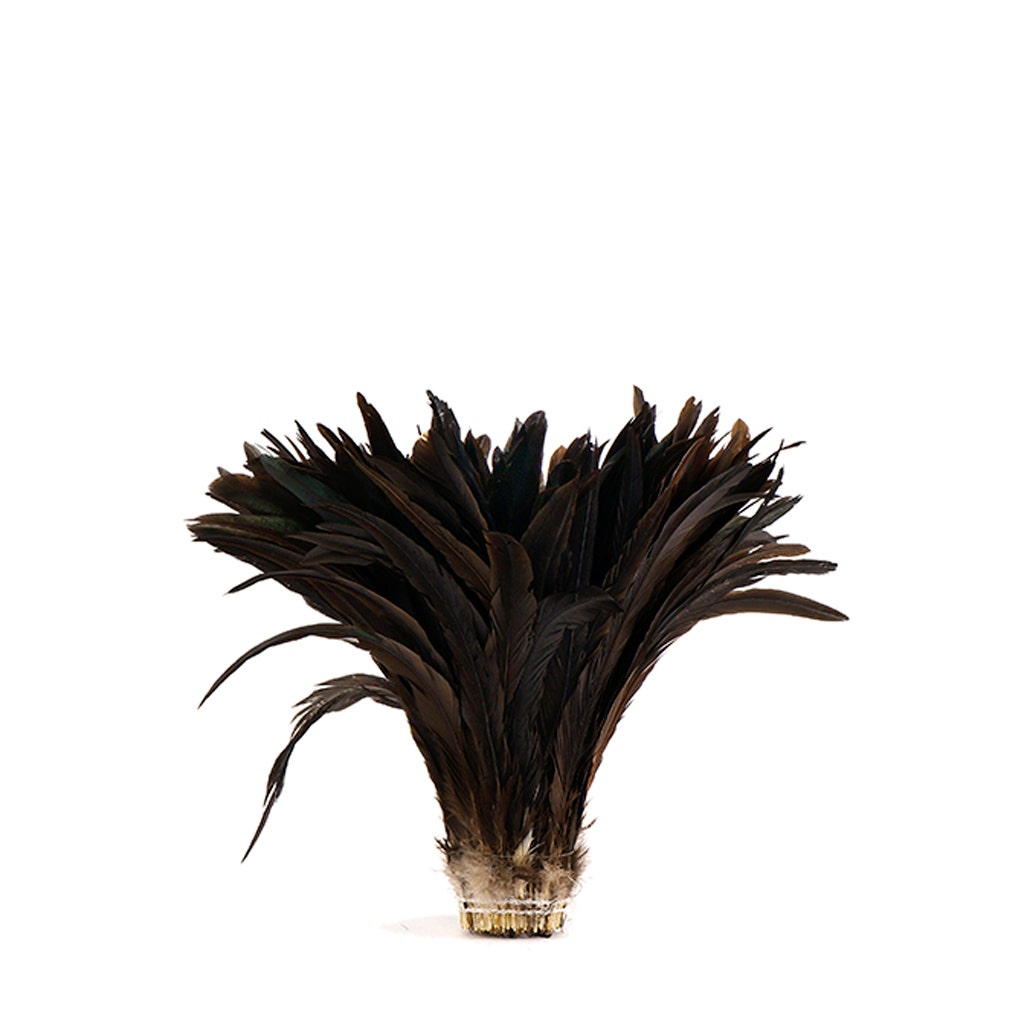 Rooster Coque Tails Feathers Bronze Natural 11-14’’ [1/4 LB Bulk] - Feathers