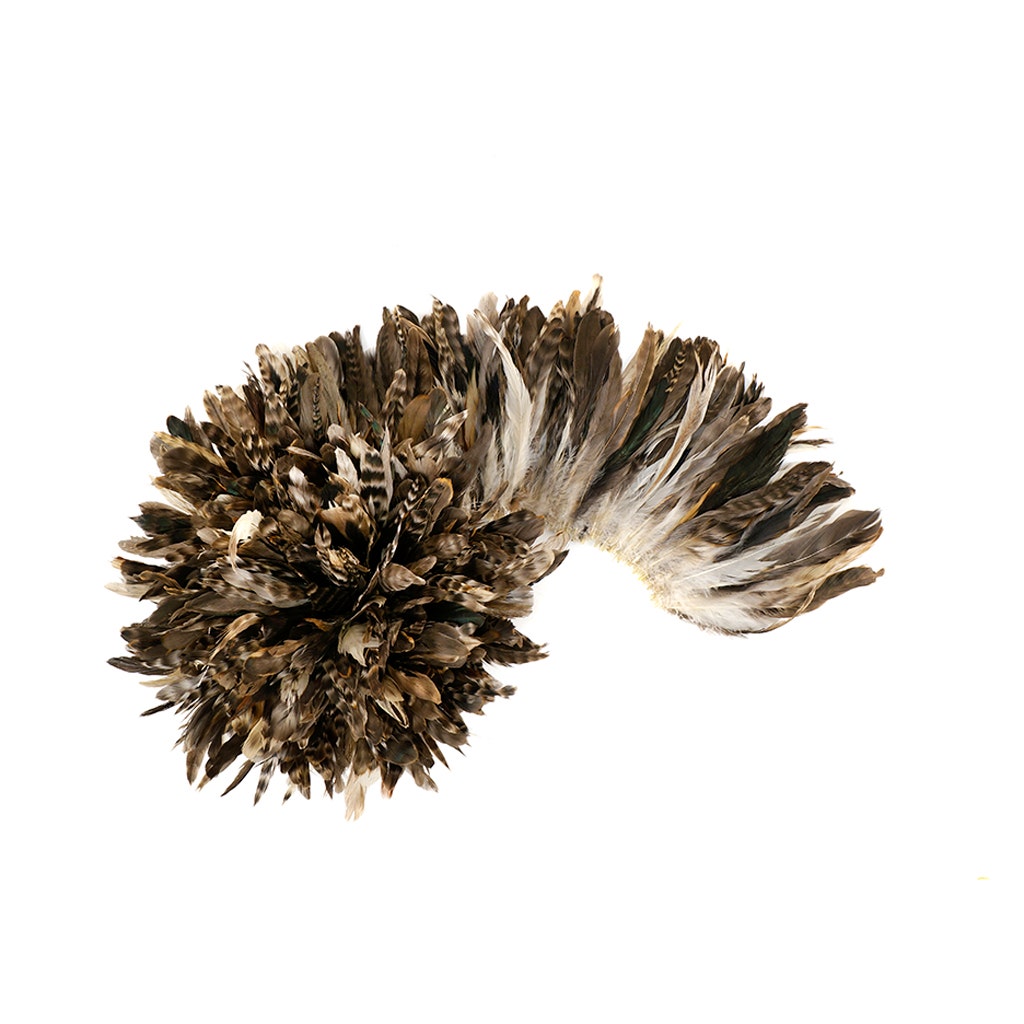 Rooster Coque Tails Feathers Chinchilla Natural 5-8’’ [1/4 LB Bulk] - Feathers