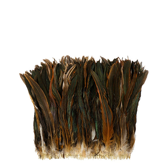 Rooster Coque Tails Feathers Half Bronze Natural 11-14’’ [1/4 LB Bulk] - Feathers