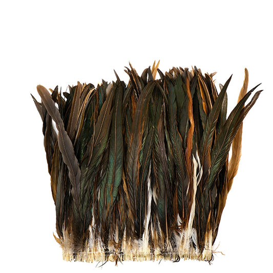 Rooster Coque Tails Feathers Half Bronze Natural 13-16’’ [1/4 LB Bulk] - Feathers