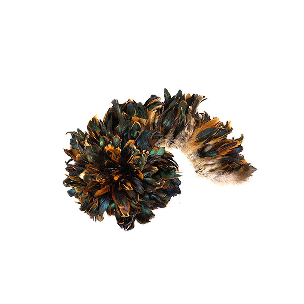 Rooster Coque Tails Feathers Half Bronze Natural 3-6’’ [1/4 LB Bulk] - Feathers