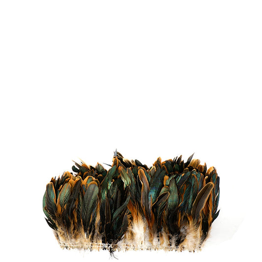 Rooster Coque Tails Feathers Half Bronze Natural 5-8’’ [1/4 LB Bulk] - Feathers