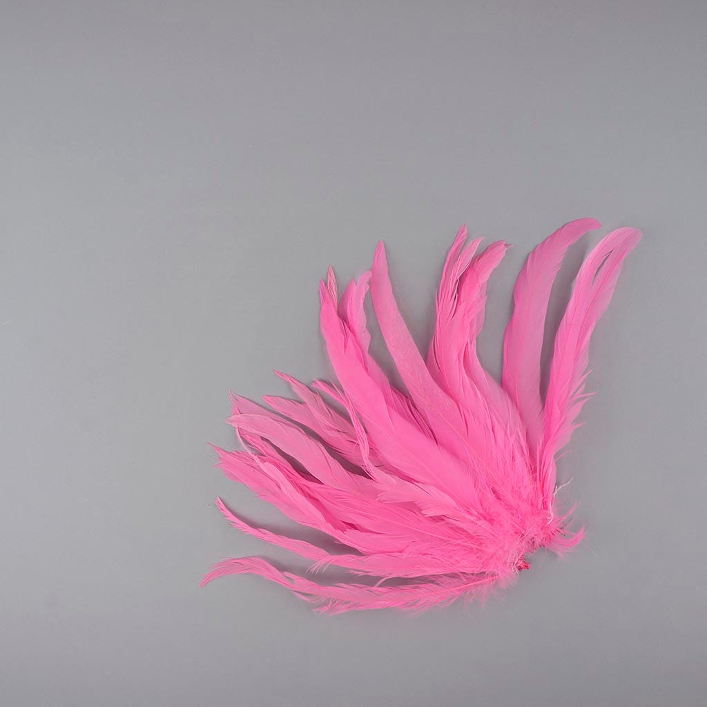 Rooster Coque Tails White-Dyed - Pink Orient - Feathers