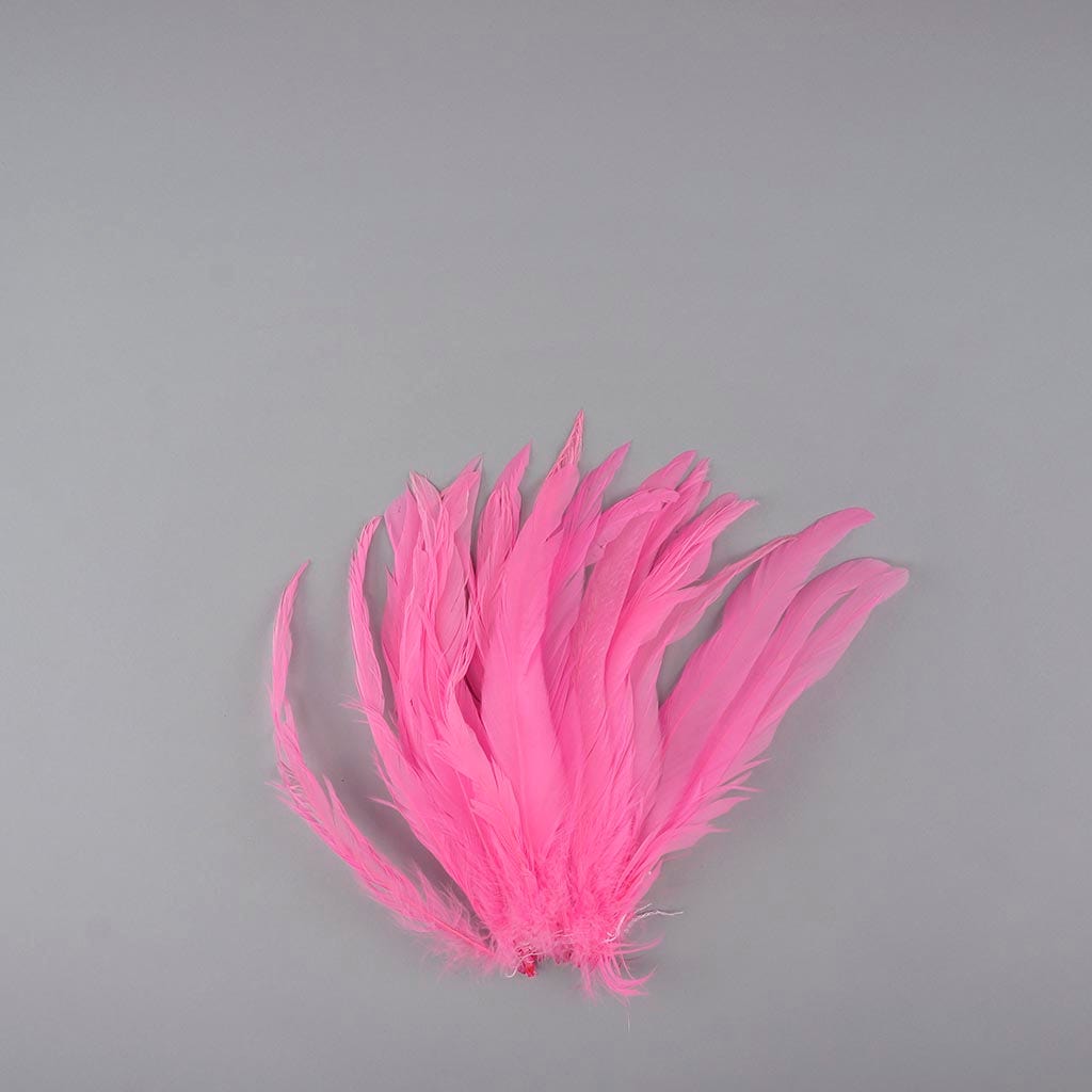 Rooster Coque Tails White-Dyed - Pink Orient - Feathers