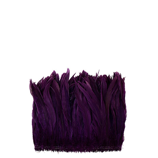 Rooster Coque Tails White-Dyed - Purple - Feathers