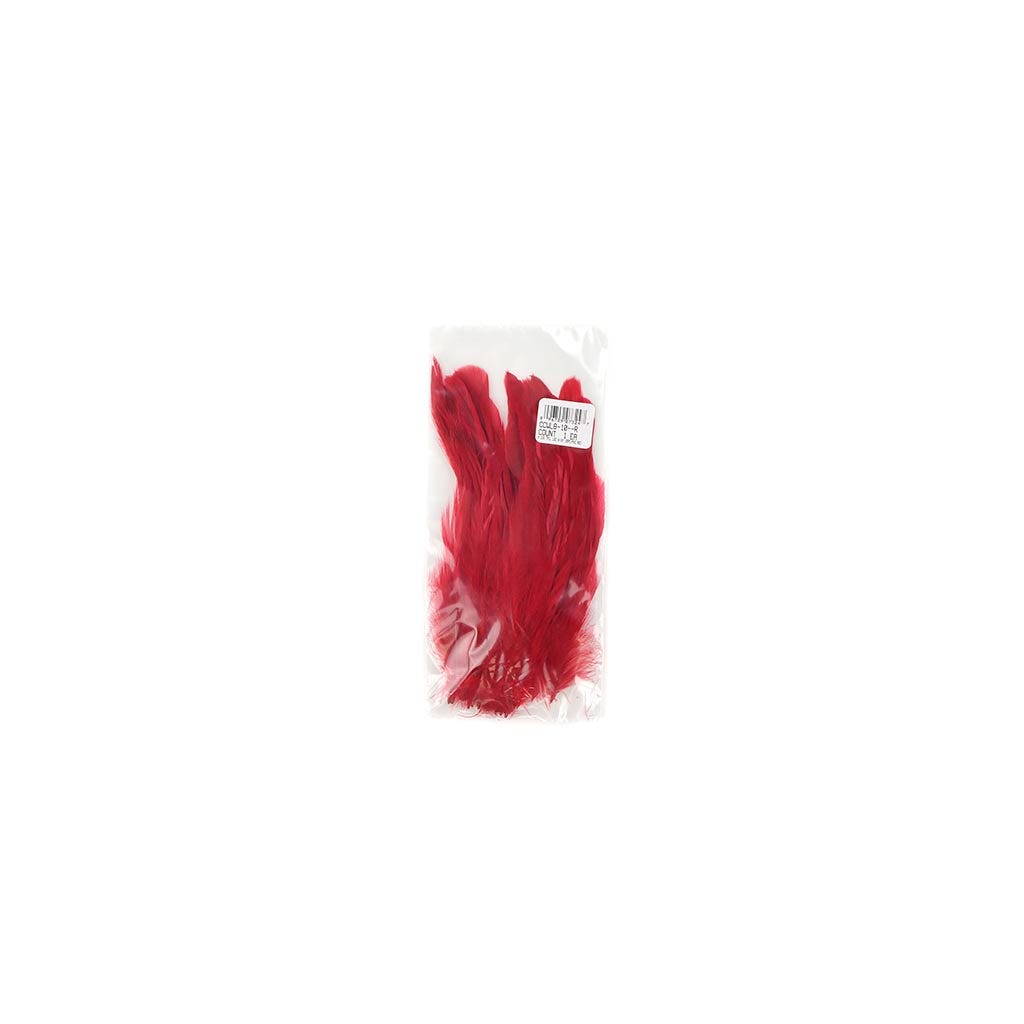 Rooster Coque Tails White-Dyed - Red - Feathers