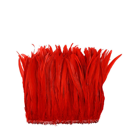 Rooster Coque Tails White - Red - Feathers