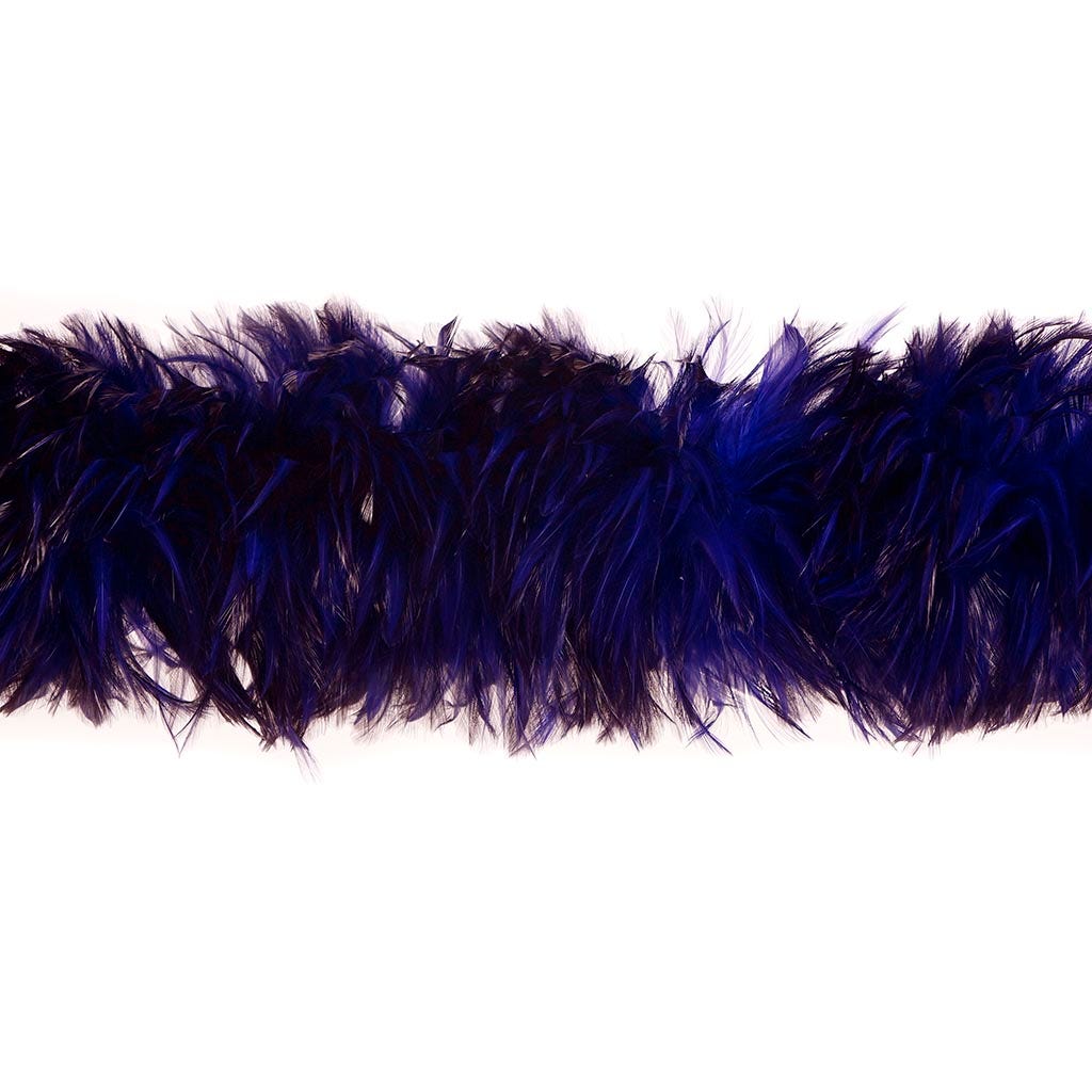 Rooster Hackle Boa Dyed - Regal - Rooster Boa