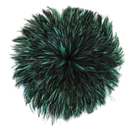 Rooster Hackle-Dyed Furnace 1YD - Forest Green - Feathers