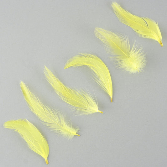 Rooster Hackle Feather Dyed 1-3’’ - Fl Chartreuse - Feathers