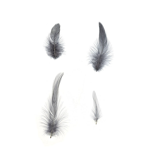 Rooster Hackle-White-Dyed - Blue Dunn - Feathers