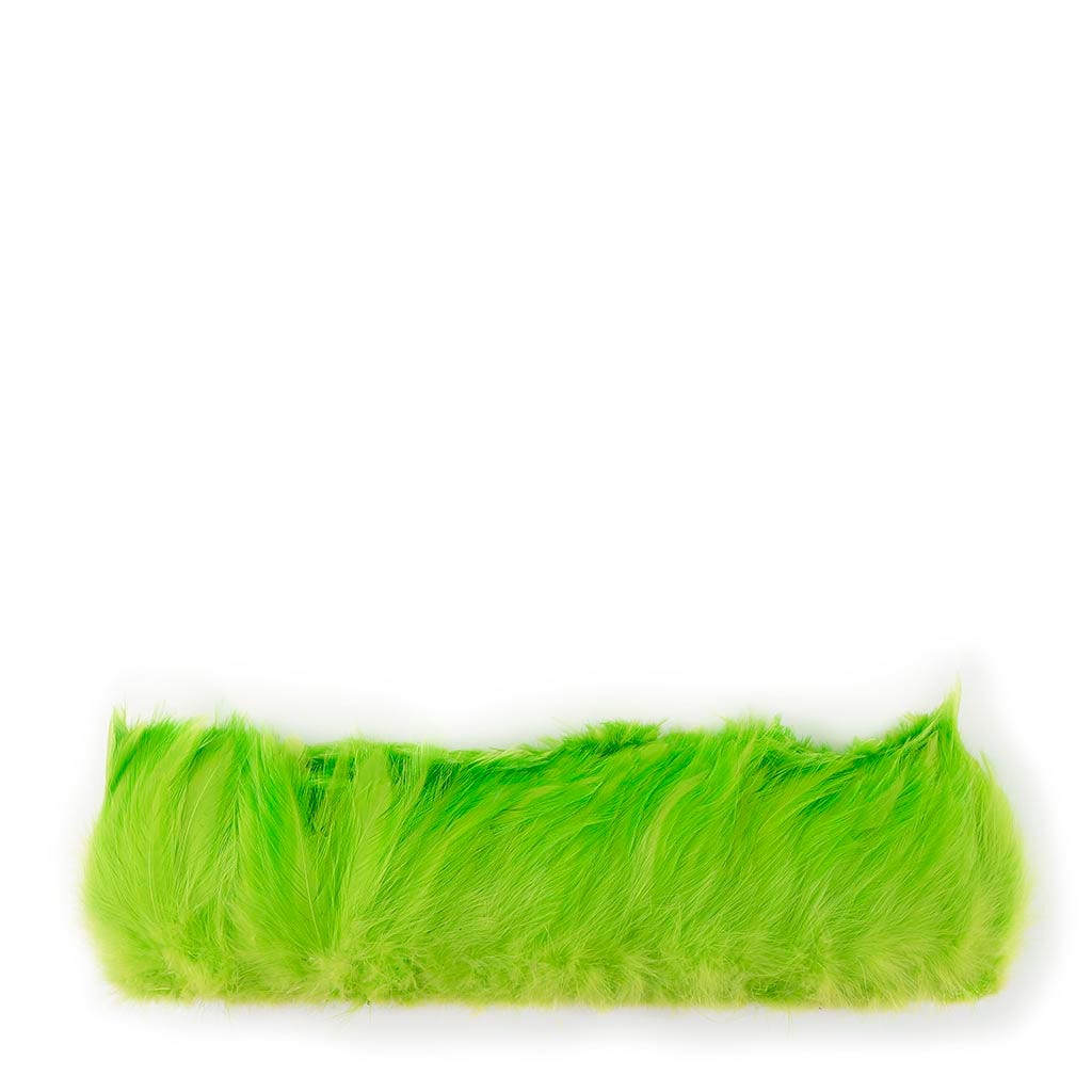 Rooster Hackle-White-Dyed - Lime - Feathers