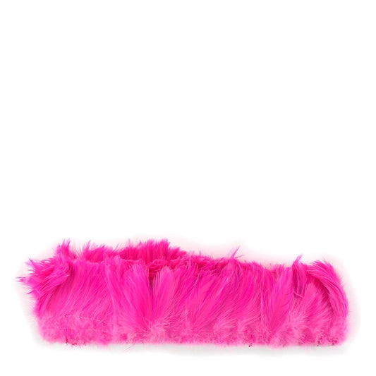 Rooster Hackle-White-Dyed - Pink Orient - Feathers