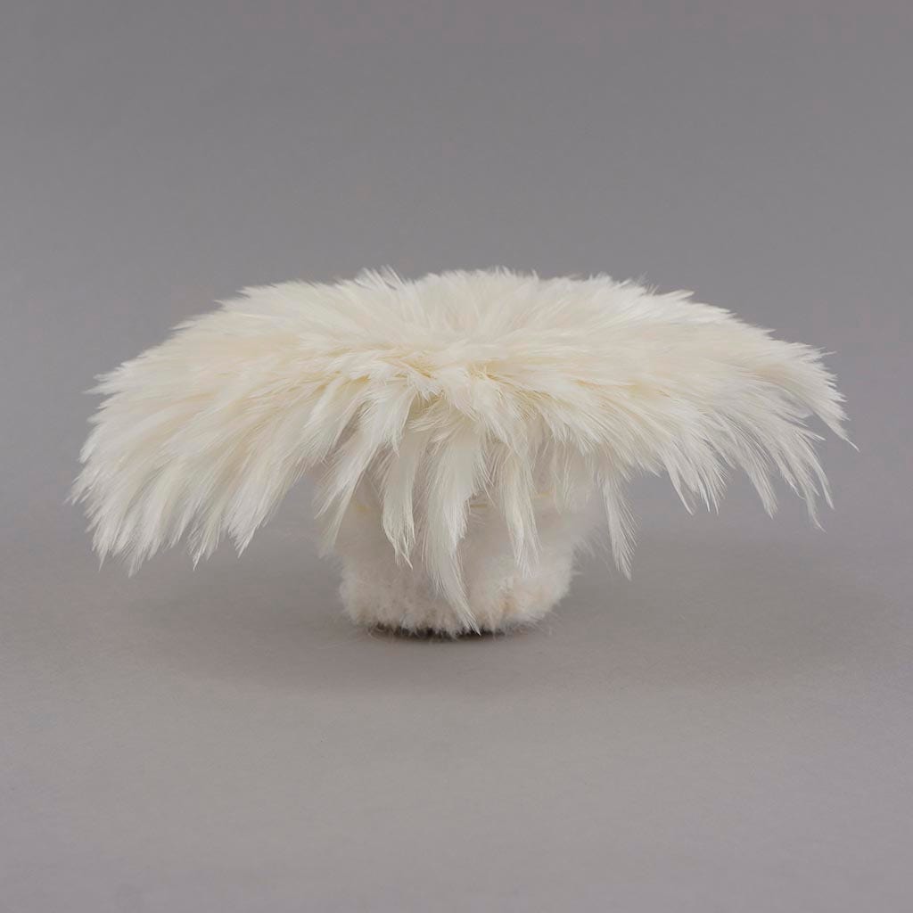 Rooster Hackle-White-Dyed - White - Feathers