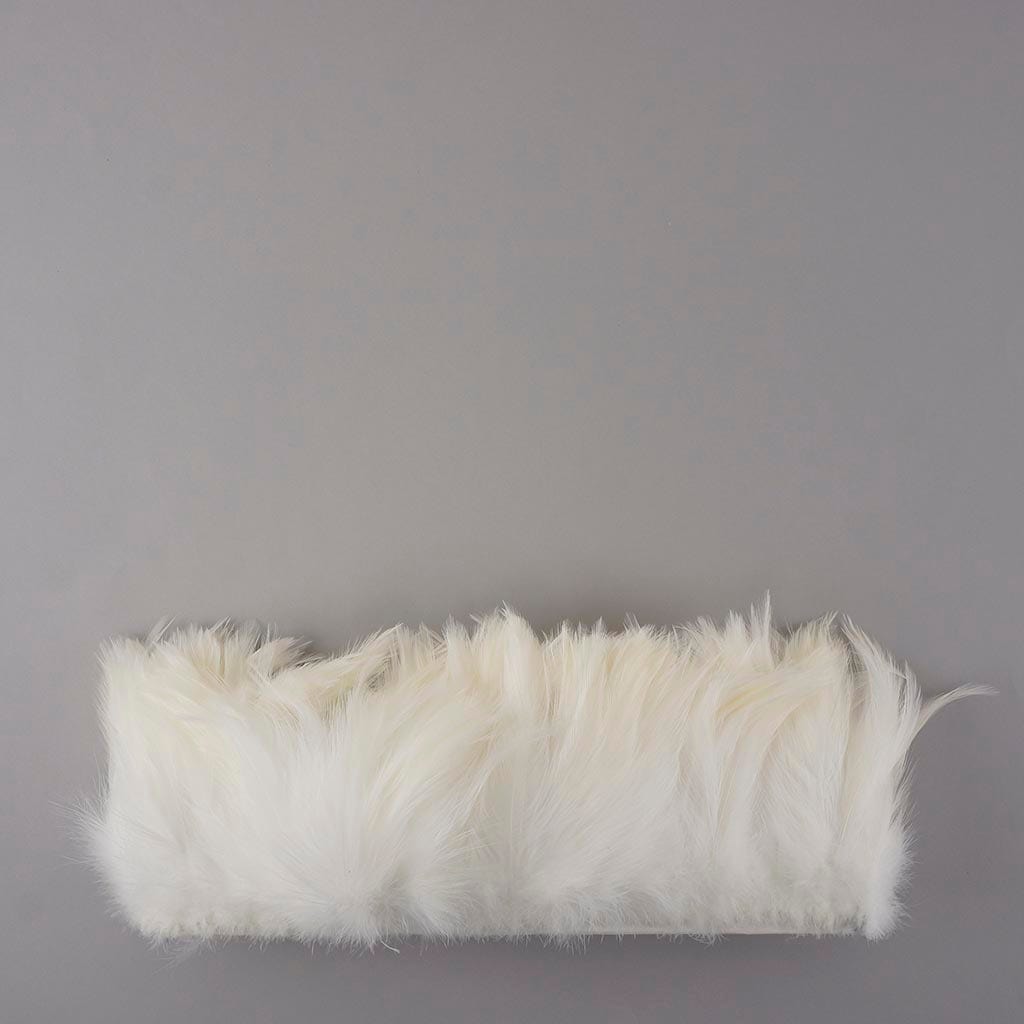 Rooster Hackle-White-Dyed - White - Feathers