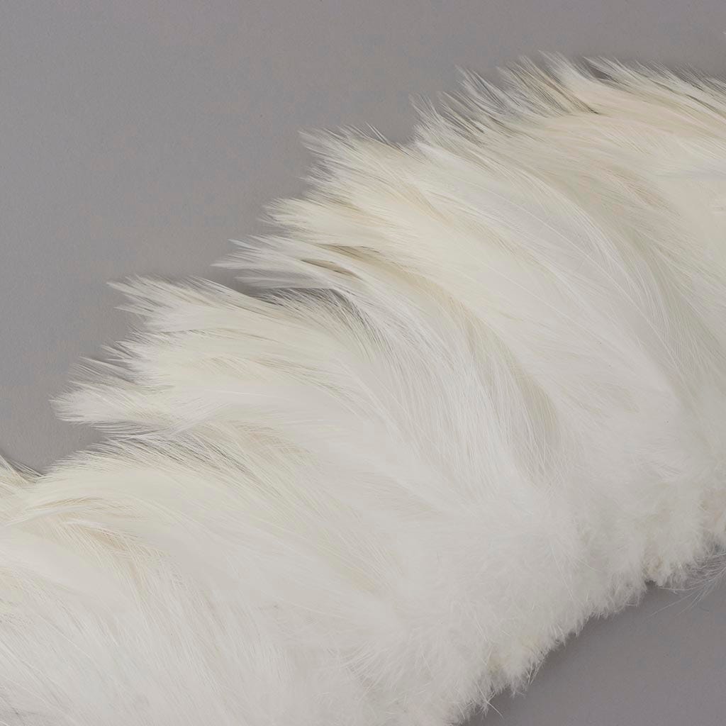 Rooster Hackle-White-Dyed - White - Feathers