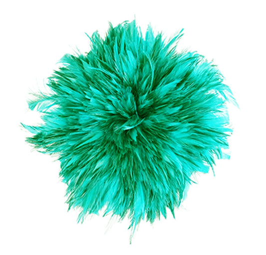 Rooster Saddle-Dyed Furnace 1YD - Dark Aqua - Feathers