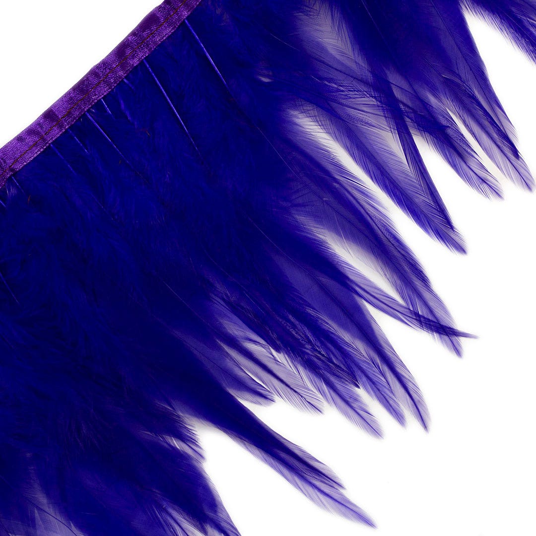 Rooster Saddle Fringe on Bias 6-8’’ x 1 YD-Regal - Feathers