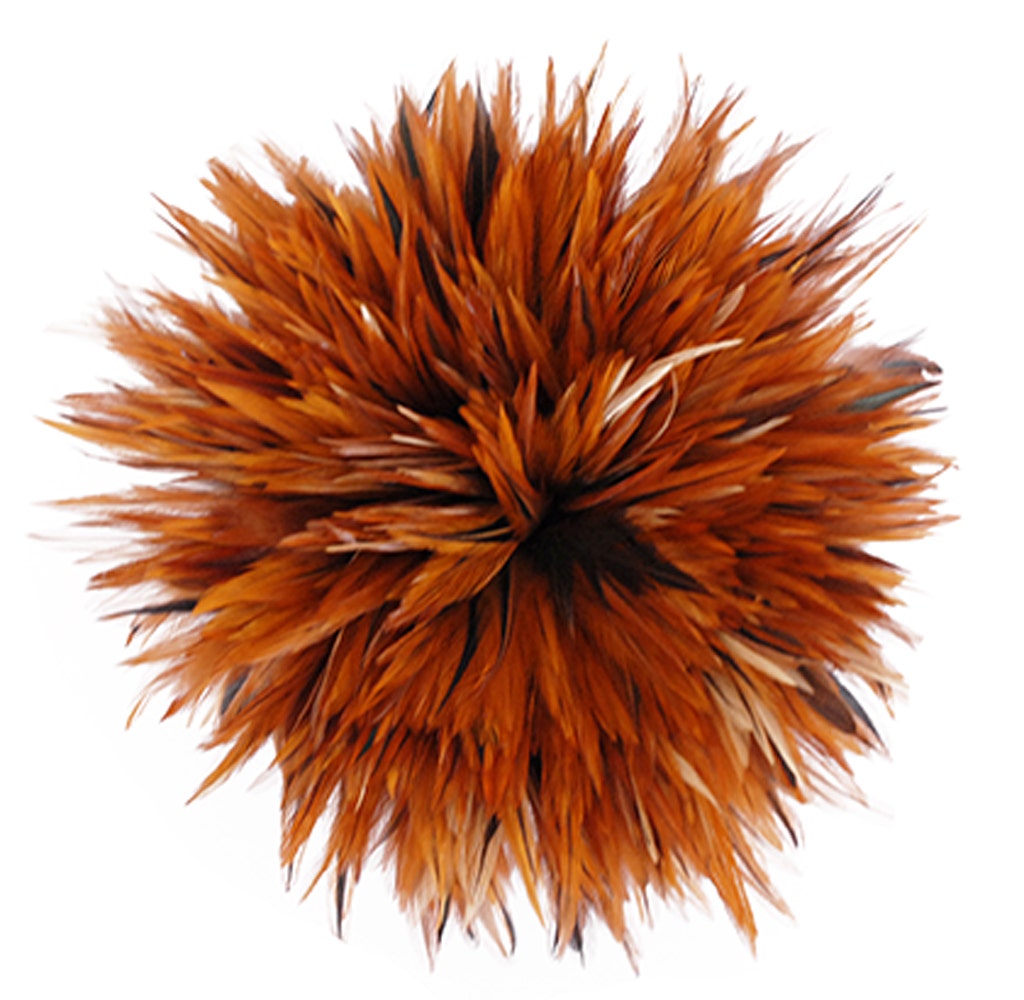 Rooster Saddle-Furnace 1YD - Natural - Feathers