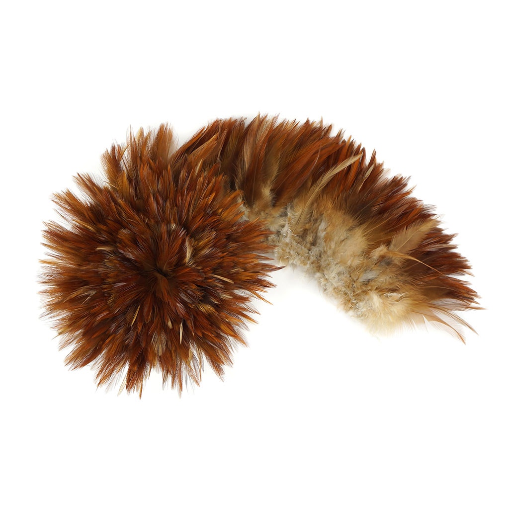 Rooster Saddle-Natural Red - Natural-3-4’’ - Feathers