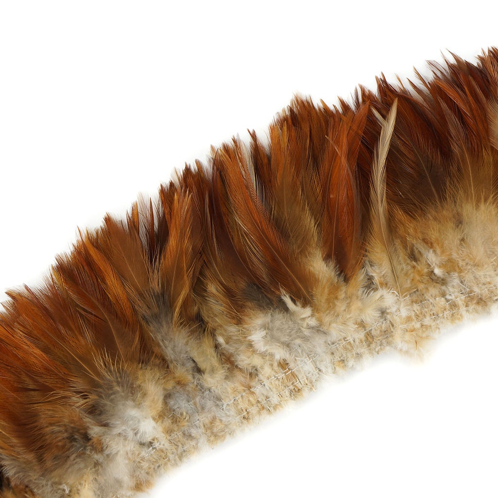 Rooster Saddle-Natural Red - Natural-3-4’’ - Feathers