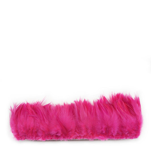 Rooster Saddles-White-Dyed - Shocking Pink - Feathers