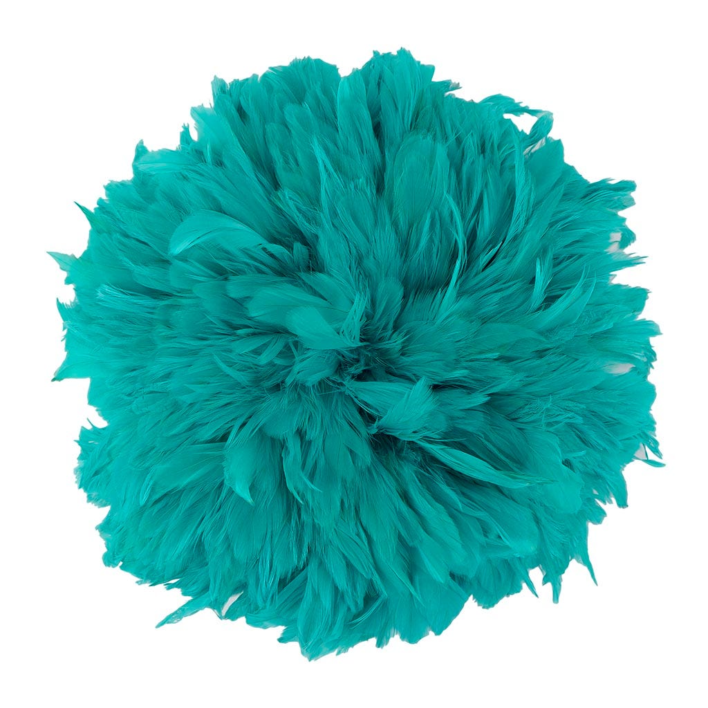 Rooster Schlappen-Dyed Ginger 1YD Aquamarine - Feathers