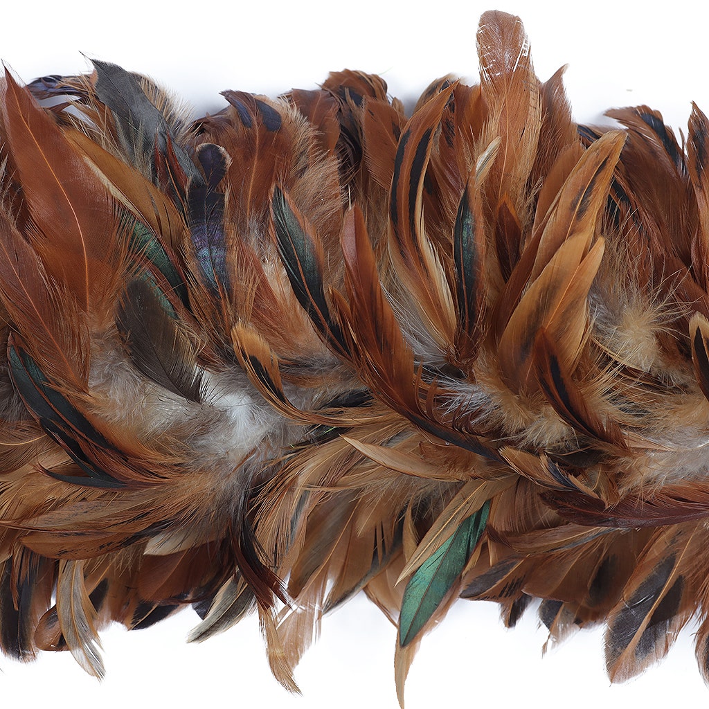 Rooster Schlappen Feather Boa 8-10’’- Natural - Rooster Boa