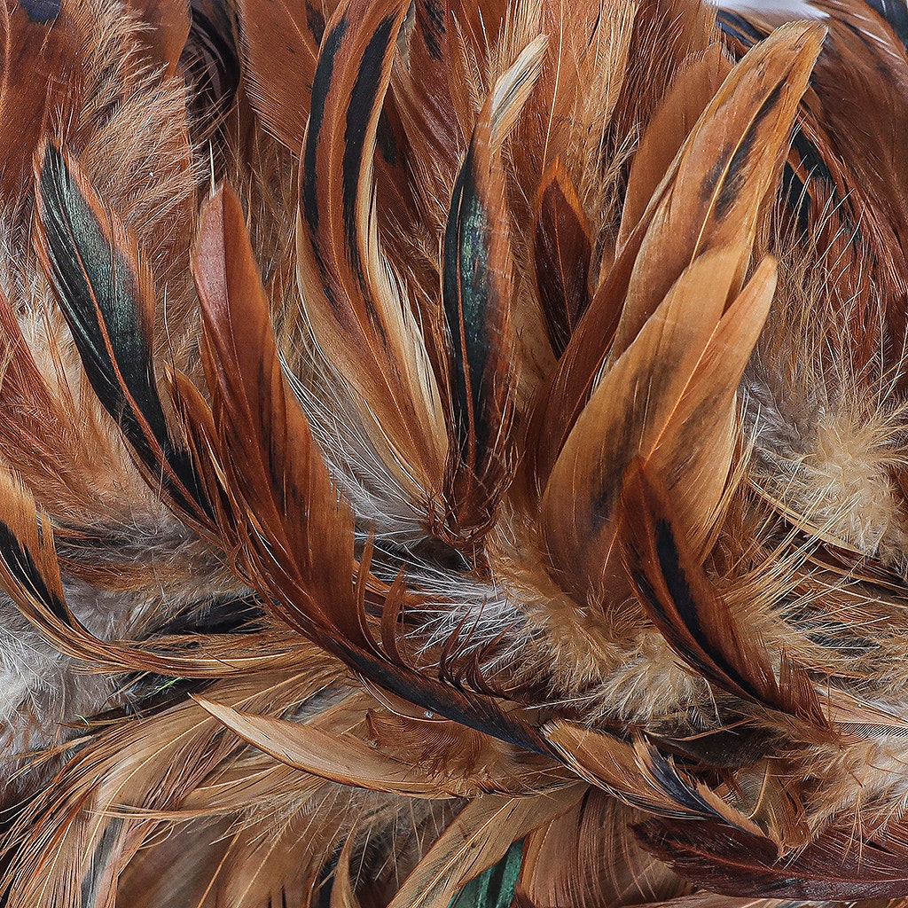 Rooster Schlappen Feather Boa 8-10’’- Natural - Rooster Boa