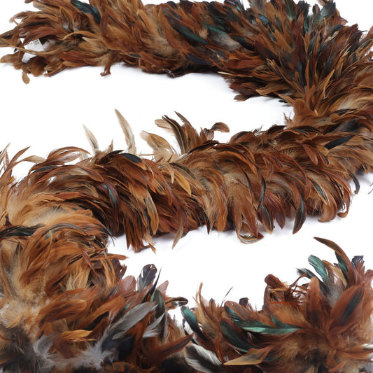 Rooster Schlappen Feather Boa 8-10’’- Natural - Rooster Boa