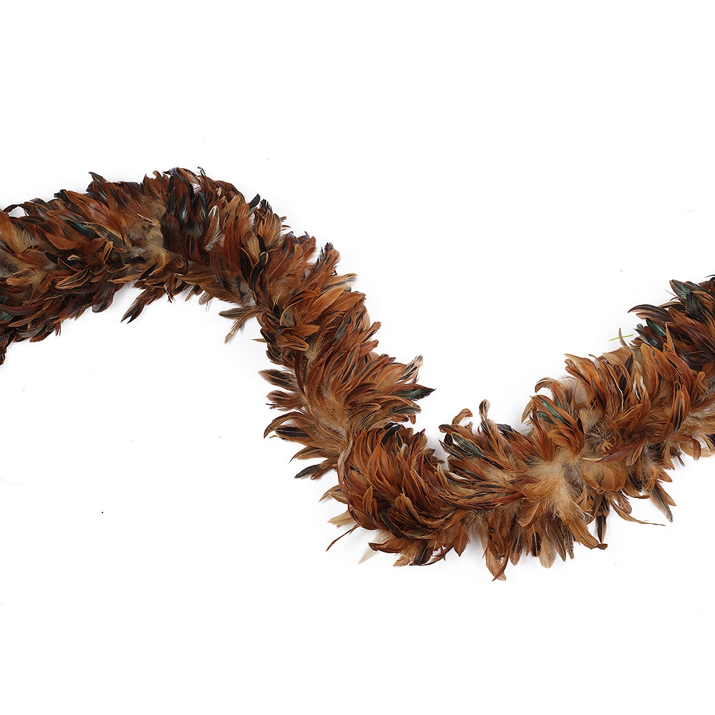 Rooster Schlappen Feather Boa 8-10’’- Natural - Rooster Boa