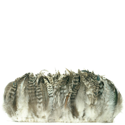 Rooster Schlappen-Grey Chinchilla - 6 - 8’’ - Feathers