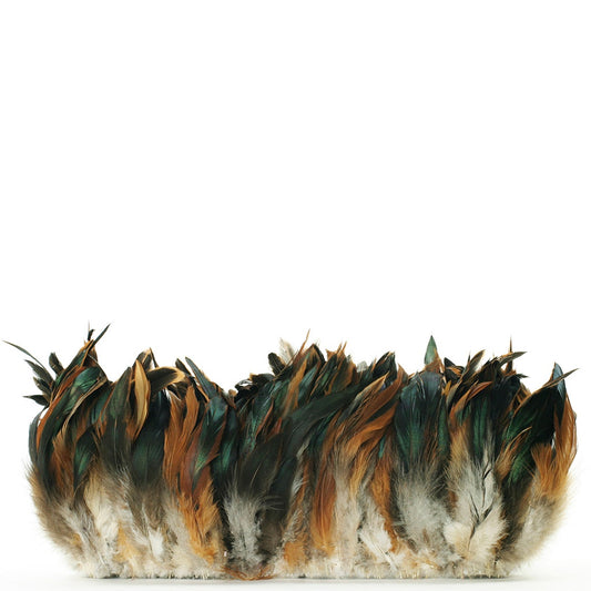 Rooster Schlappen-Half Bronze - Natural-6-8’’ - Feathers