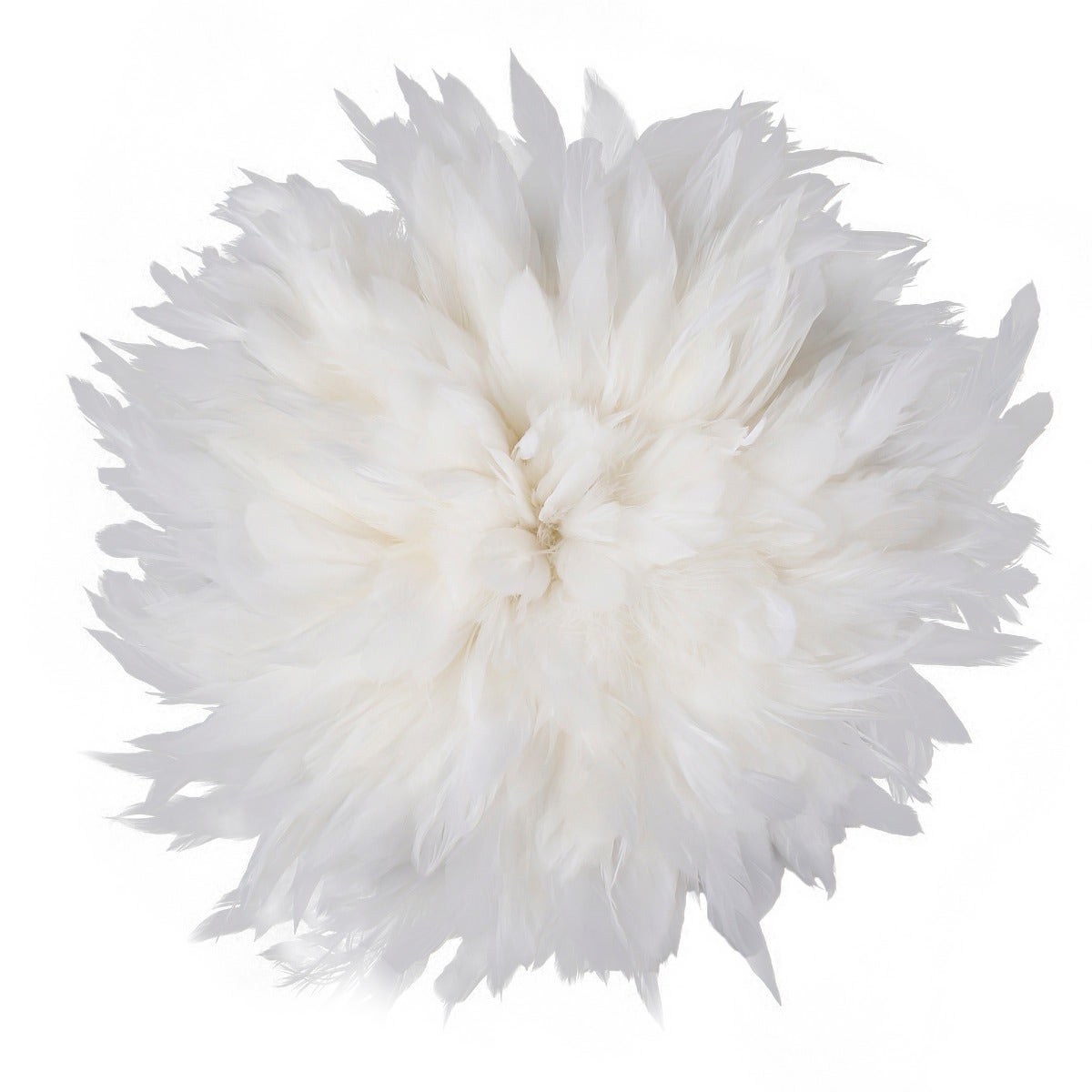 Rooster Schlappen-White-Dyed 1YD - White - Feathers