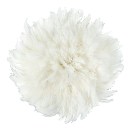 Rooster Schlappen-White-Dyed 1YD - White - Feathers