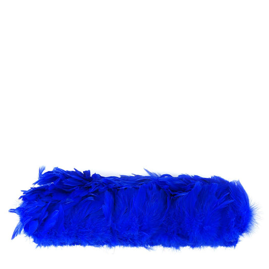 Rooster Schlappen-White-Dyed - Royal - Feathers