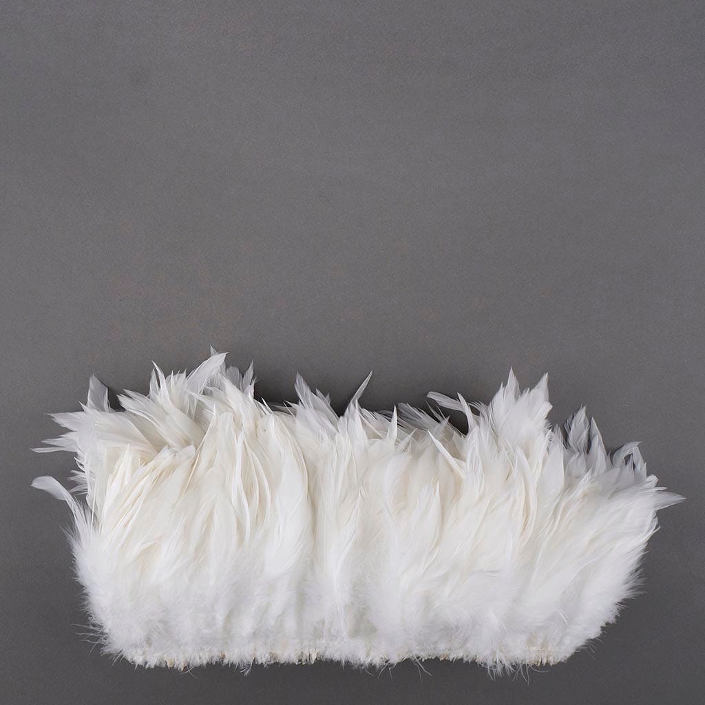 Rooster Schlappen-White-Dyed - White - Feathers